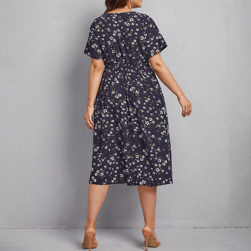 Plus Size Women's Dress, Flowe - đánh giá và giá Romper Floral Print