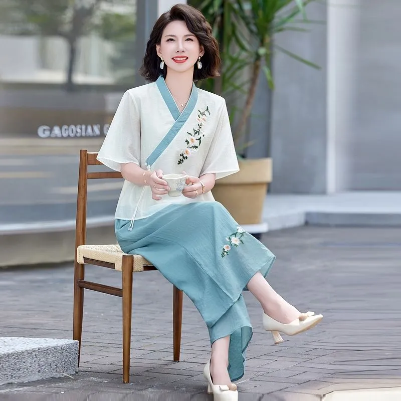 Womens New Chinese Style Linen - đánh giá và giá Linen Pant Wide