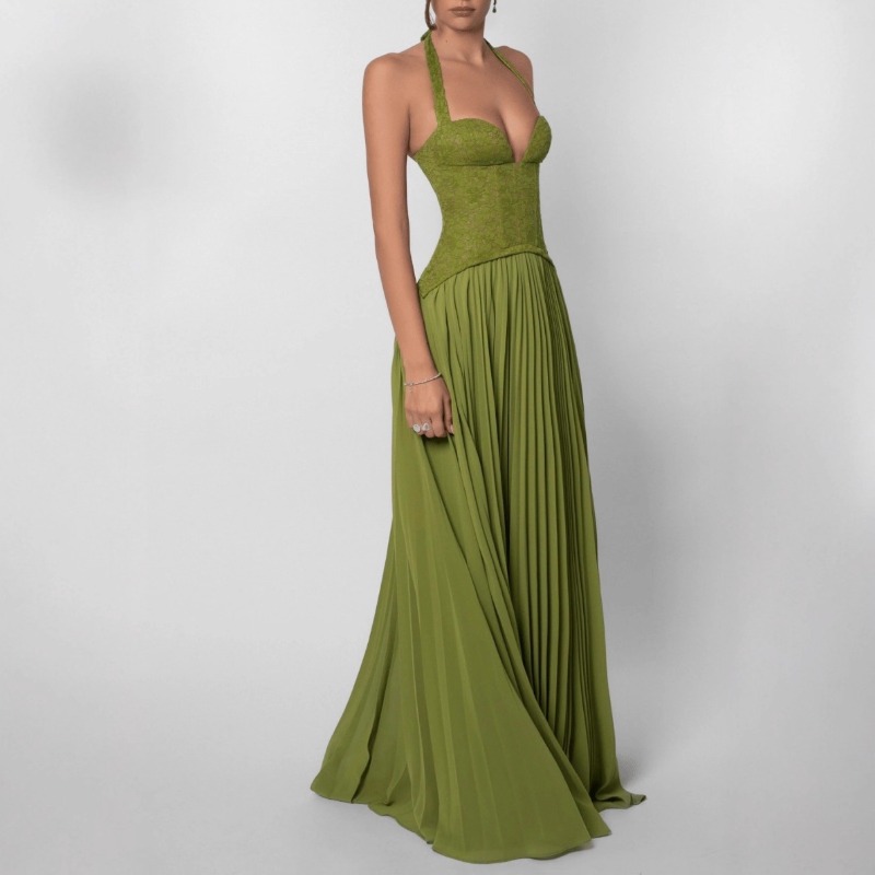 Sexy Low Cut Halter Maxi Dress - đánh giá và giá Maxi Dress Halter