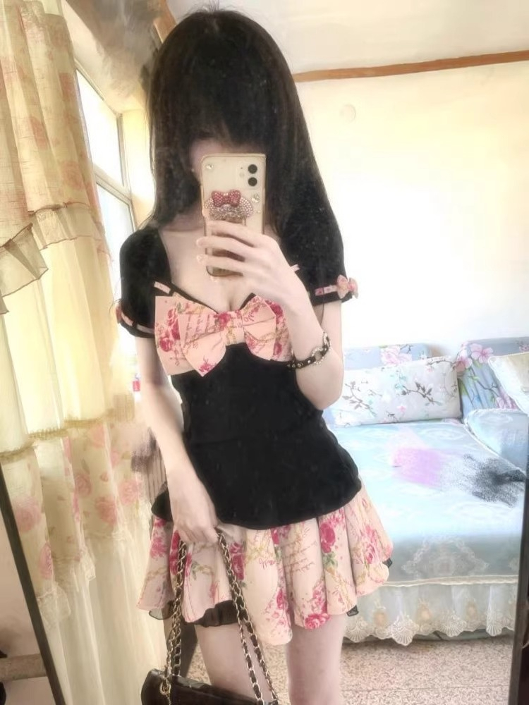 Women's Sweet Floral Print Two - đánh giá và giá Romper Floral Print