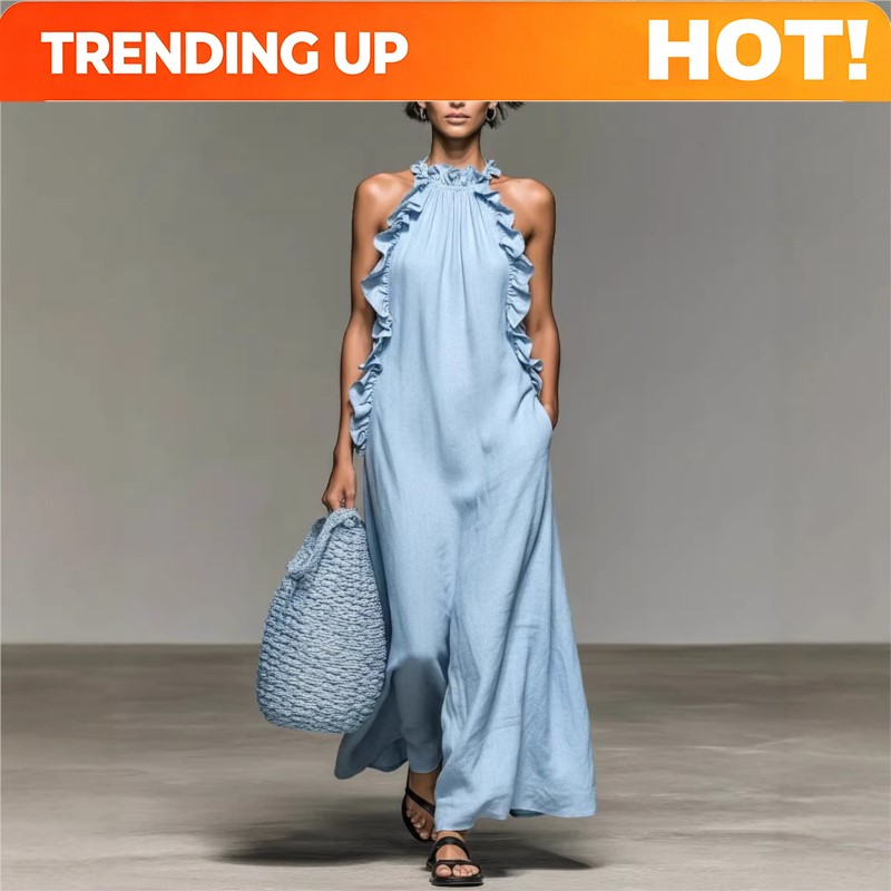 Customization Women's Sexy Hal - đánh giá và giá Maxi Dress Halter