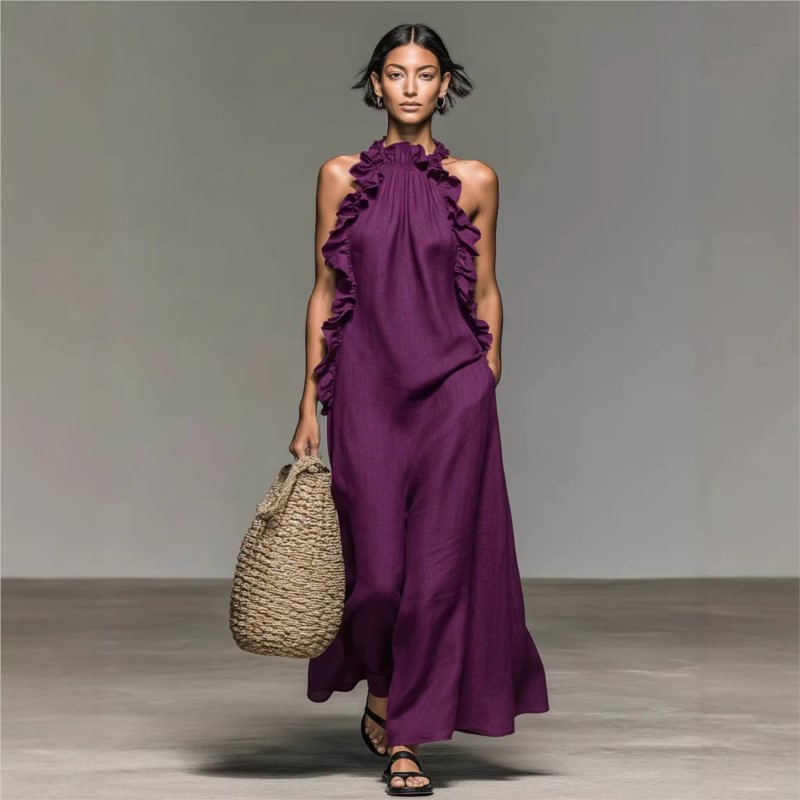 Customization Women's Sexy Hal - đánh giá và giá Maxi Dress Halter